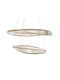 Artekko Pendant Light Gold with Crystals 82cm