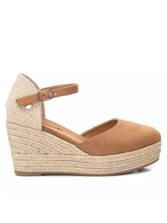 Refresh Women's Suede Platform Espadrilles Brown