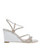 Women's Synthetic Leather Platform Shoes Silver
