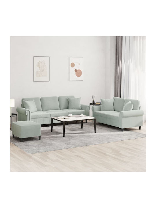 Σετ Σαλονιού 3-Sitzer & 2-Sitzer & Hocker