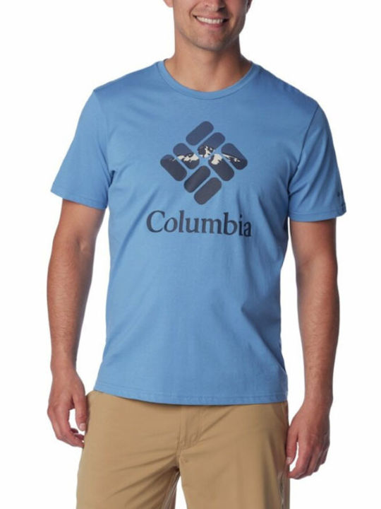 Columbia Rapid Ridge Graphic T-shirt Μπλε