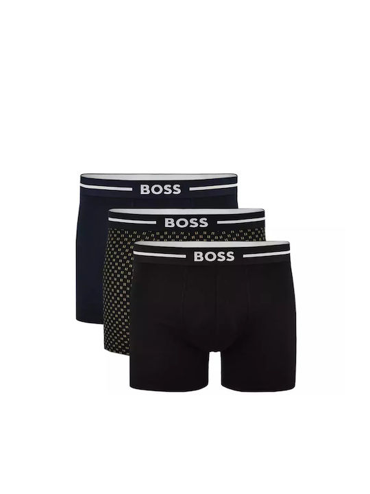 Hugo Boss Ανδρικά Μποξεράκια Μαύρα 3Pack