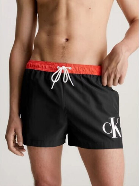 Calvin Klein Herren Badebekleidung Shorts Black mit Mustern