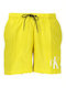 Calvin Klein Herren Badebekleidung Shorts Yellow mit Mustern