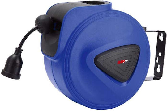 Werkstatt Automatische Rückstellung 3x1.5 1 Platz mit Kabel 20m Durchmesser 3 x 1.5mm² Blau