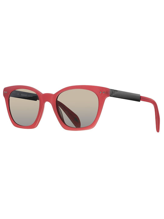 Gant Women's Sunglasses with Red Plastic Frame and Gray Lens MBMATTRD-100G