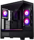 Phanteks XT Midi Tower Computer Case with Window Panel and RGB Lighting Black