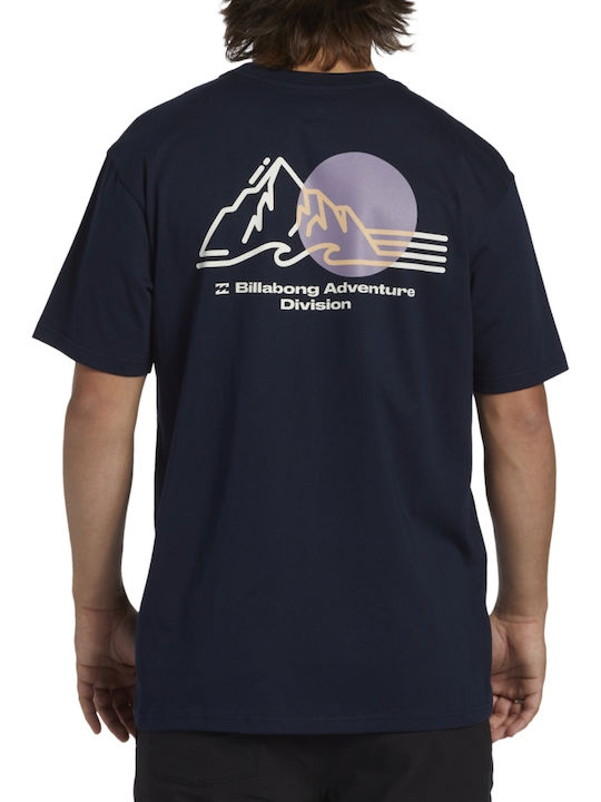 Billabong T-shirt Bărbătesc cu Mânecă Scurtă Albastru marin