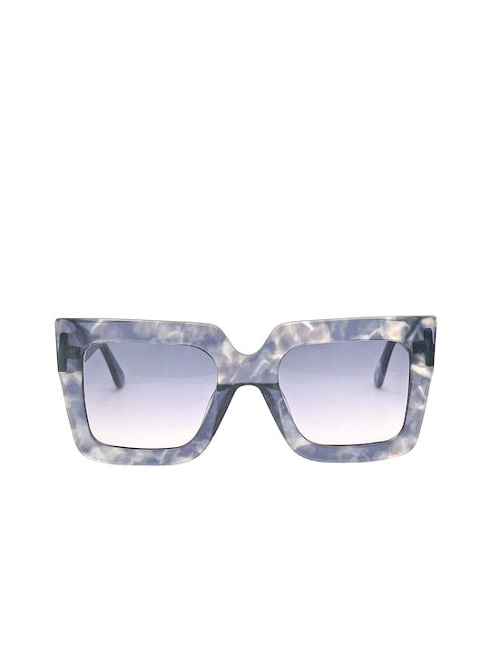 Jean Cleef Women's Sunglasses with Blue Frame and Blue Lens JeanCleefVFP0306-12