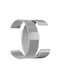 Watchband Hoco Wh02 Simple Beauty Series pentru Samsung Huawei Xiaomi Xiaomi Vivo Oppo Ka 22mm Universal Magnetic Steel Silver