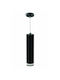 Vito Pendant Light Black with Socket GU10 5.5x20cm