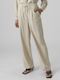 Vero Moda Women's Fabric Trousers in Wide Line Gray