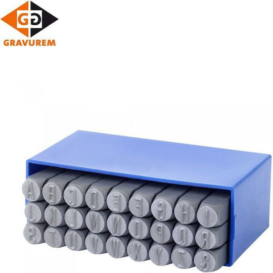 Gravurem 01104000 Χτυπητά Γράμματα Εργαλείο Χειρός