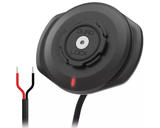 Quad Lock 12V-24V Waterproof Wireless Charging Head Φορτιστής για Βάση Κινητού Μοτοσυκλέτας