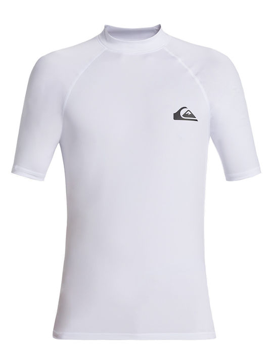 Quiksilver Everyday Αντηλιακή Μπλούζα Λευκή