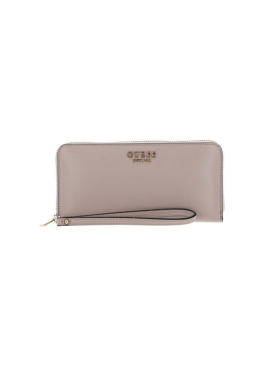 Guess Small Leather Women's Wallet Coins Beige