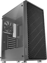 Mars Gaming MC-3000 Gaming Midi Tower Computer Case with Window Panel Black