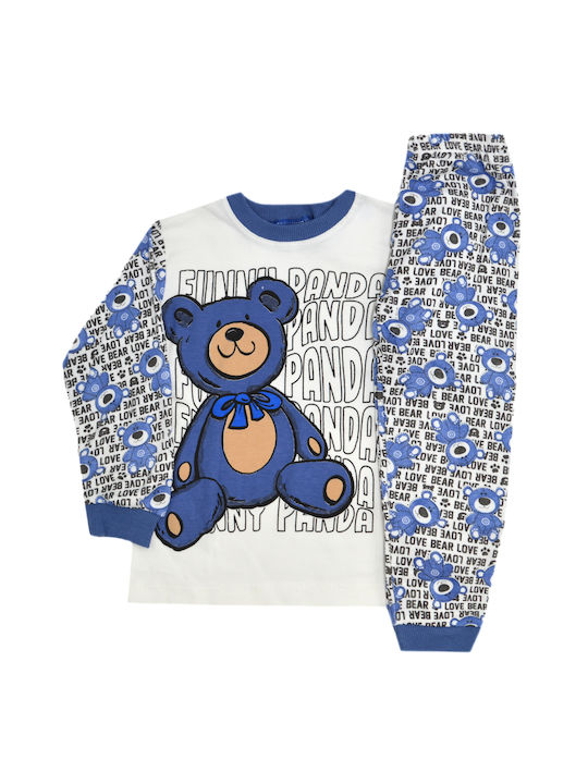 Extan Bebe Kids Pyjamas White/blue