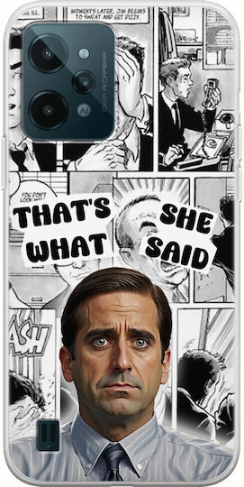 Tv Quotes - Michael Scott Back Cover Silicone Multicolour (Realme C31)