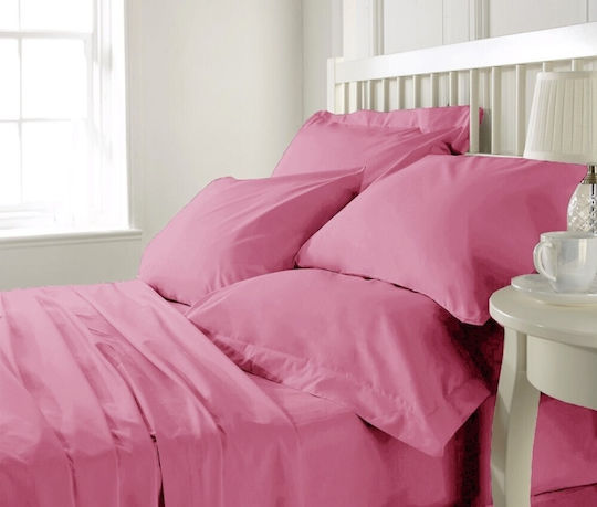 MayHome Sheet Sets Single 160x240cm. Pink Coffee 3pcs