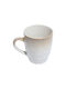 Estia Vignette Stoneware Κούπα Κεραμική Λευκή 400ml