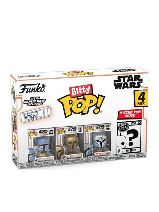 Funko Bitty Pop! 4er-Pack Star Wars: The Mandalorian - schwerer (Infanterie) Mandalorian Vinyl Figuren 889698754514