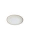 Estia Vignette Stoneware Πιάτο Ρηχό Κεραμικό Λευκό με Διάμετρο 21cm