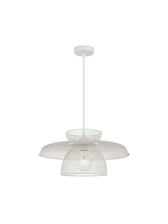 Viokef Pendant Light White Rail with Socket E27