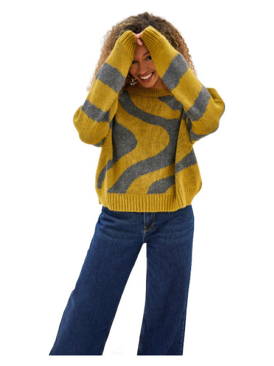 Namaste Women's Long Sleeve Sweater Yellow
