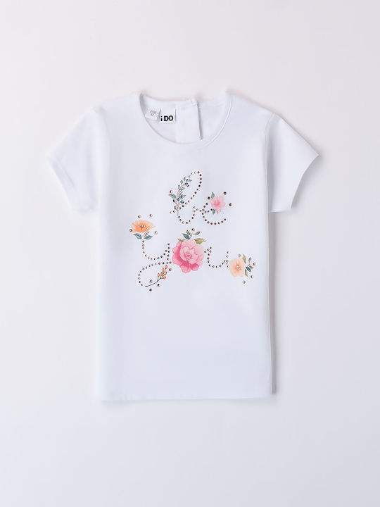 iDO Kids Blouse Short Sleeve white