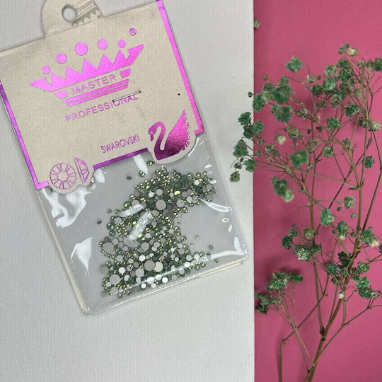 NTN Premium Strass pentru Unghii în Culoarea Verde 144buc