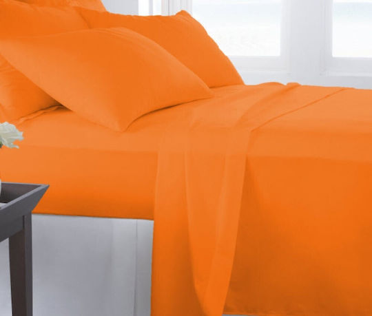 MayHome Σετ Μαξιλαροθήκες με Φάσα Πορτοκαλί 50x70εκ.