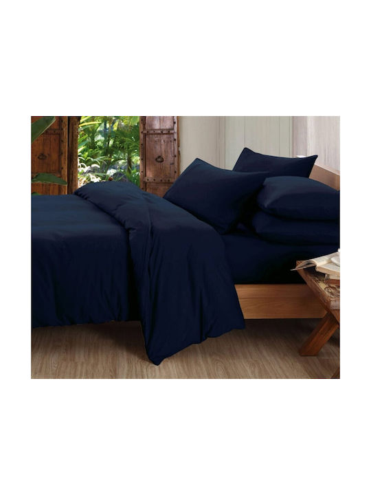 MayHome Kissenbezug-Set mit Umschlagumschlag Blau 50x70cm.