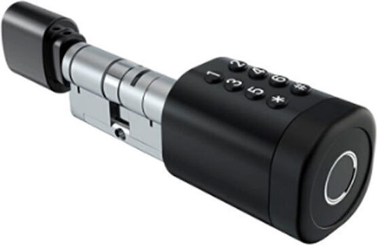 Liliwise Electronic Lock in color Black with Connectivity Bluetooth