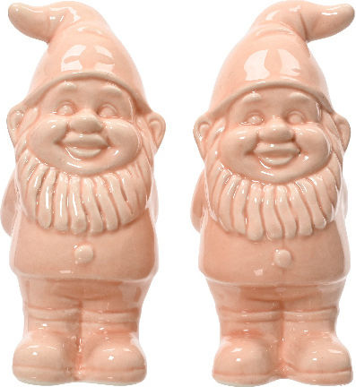 Kaemingk Christmas Ceramic Figure Dwarf Orange Length 5cm 2pcs