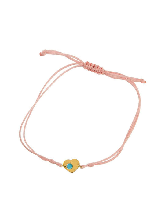 Q-Jewellery Kinderarmband aus Gold 14K mit Herz & Baby Mädchen