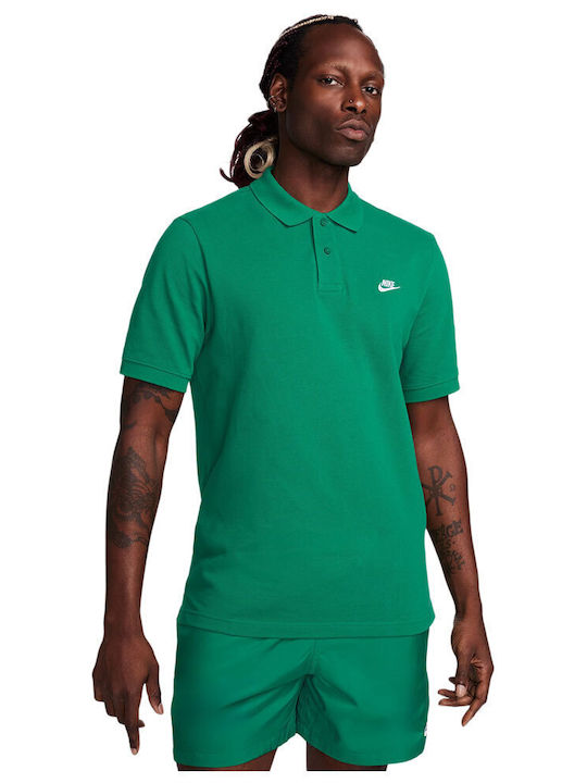 Nike Polo Short Sleeve Athletic Blouse Green FN3894-365