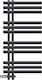 LuxeBath Towel Rail Bathroom 1000x500 Gray
