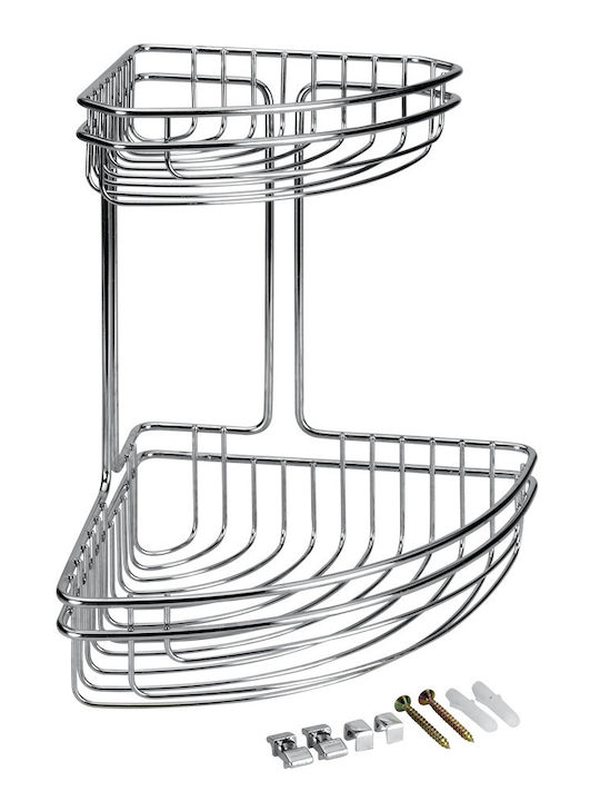 Metaltex Colț Montat pe perete Raft de Baie