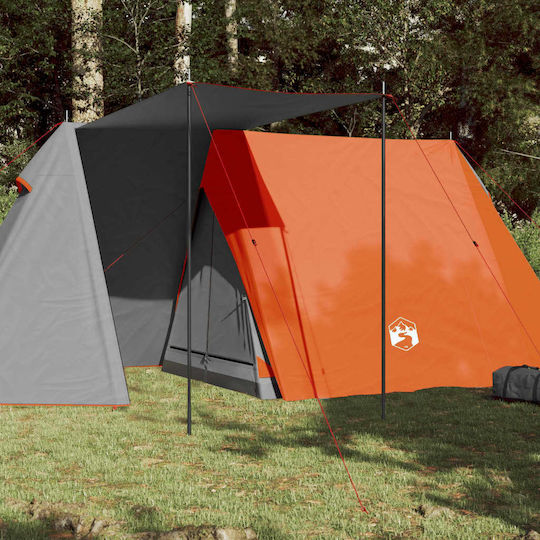vidaXL Summer Camping Tent Grey For 3 People 190x200x170cm