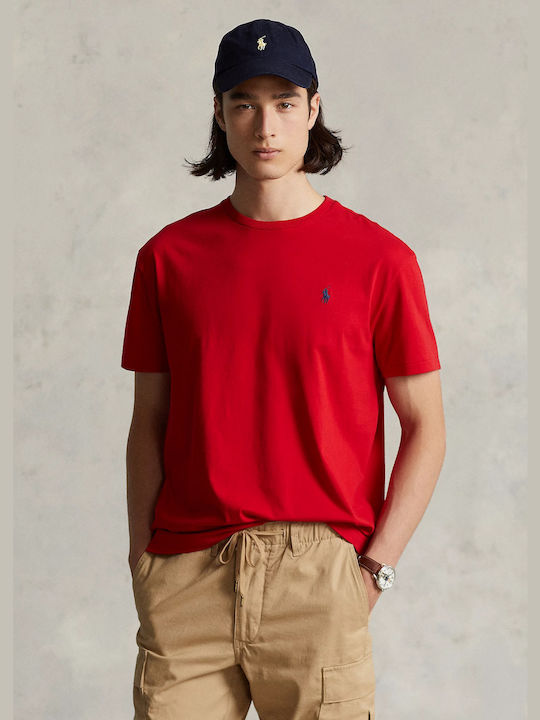 Ralph Lauren T-shirt Bărbătesc cu Mânecă Scurtă RED