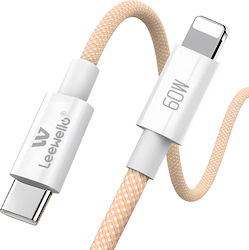 Leewello Lw-218 USB-C to Lightning Cable 30W 1m Orange