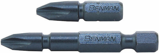 Benman Μύτη Κατσαβιδιού Αστέρι με Μέγεθος Pz2 V5 Steel PZ 2x25mm