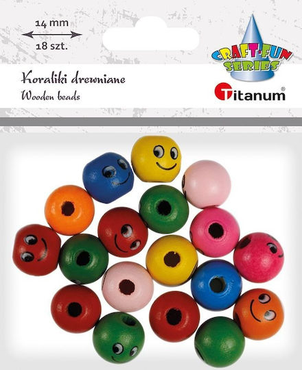 Titanum Ξύλινο Διακοσμητικό Στοιχείο για DIY Κατασκευές 18τμχ