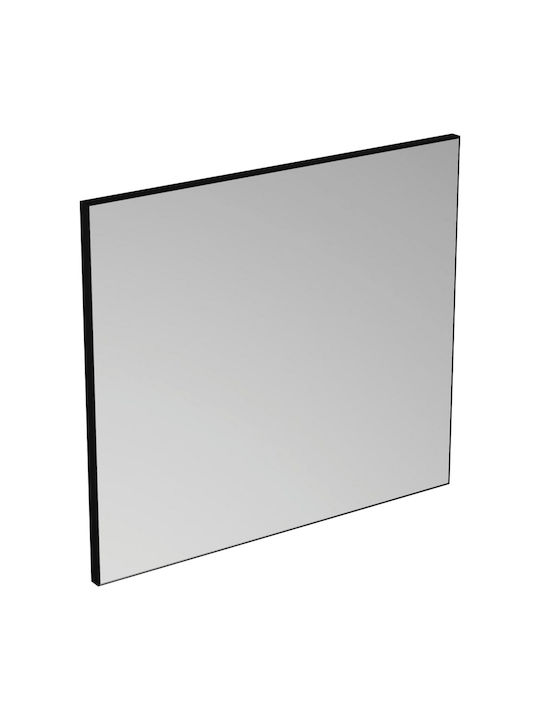 Vinci Badezimmerspiegel aus Metall Schwarz
