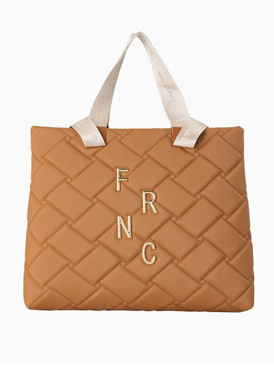 FRNC Women's Bag Shopper Shoulder Brown