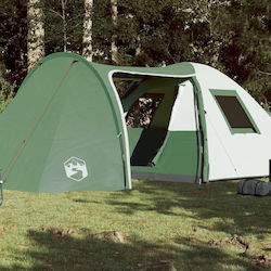 vidaXL Camping Tent Green for 6 People 195x342x200cm