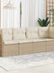 Canapea Cu Patru Locuri De Exterior Din Rattan Cu Perne 55x55x69cm