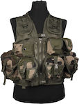 Mil-Tec Γιλέκο Μάχης Tactical Vest με 9 Τσέπες Modular Cce Camo