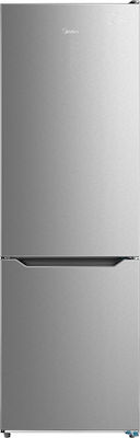 Midea Ψυγειοκαταψύκτης Total NoFrost Υ188xΠ59.5xΒ63εκ. Inox